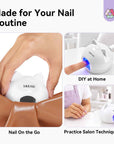 2-in-1 Cat Eye Magnetic UV Nail Lamp – 10s Flash Cure