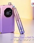 40000RPM Electric Nail Drill for Acrylic Nails, Low Noise Purple (Ships to US Only)