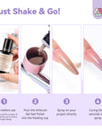 Dark Nude Airbrush Gel for Flawless Ombre Nail Art (Ships to US Only)