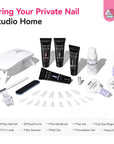 4-Color Purple HEMA-Free Poly Gel Nail Set for Creative Nail Art