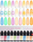 12 Macaron Airbrush Gel Colors for Creative Nail Designs (Ships to US Only)