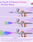 Cordless 30 PSI Airbrush Kit for Professional Nail Art