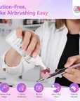 Large Capacity White Airbrush Gel for Salon Nail Art (Ships to US Only)