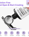 6 White Airbrush Gel Colors for Precision Nail Art (Ships to US Only)