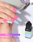 12 Macaron Airbrush Gel Colors for Creative Nail Designs (Ships to US Only)