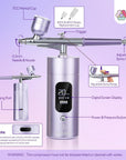 Cordless 30 PSI Airbrush Kit for Professional Nail Art