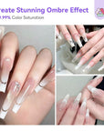 6 White Airbrush Gel Colors for Precision Nail Art (Ships to US Only)