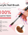 Professional Kolinsky Acrylic Brush Set Sizes 4-12