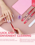 quick and convenient clean-Saviland kolinsky acrylic nail brush