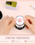 good quality nude pink builder gel