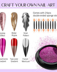 use Saviland Chrome Nail Powder Set for nail art