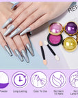 Saviland chrome nails at home