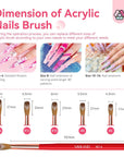 Acrylic Nail Brush Kit with French Manicure Mold Set