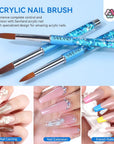 7PCS Acrylic Nail Brush Set for Nail Professionals