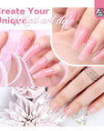 Poly Gel Nail Kit with Nail Lamp & Slip Solution