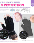 UV Protection Nail Gloves for Safe Gel Nail Curing