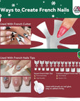 4 Colors Festive Acrylic Nail Kit for Holiday Nail Designs