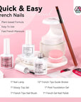 Complete French Manicure Kit for Easy Salon-Style Nails (Ships to US Only)