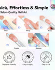Extra Long Nail Forms for Strong Perfect Nail Extensions