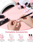 Crystal Clear Poly Gel for Strong Natural Nail Extensions
