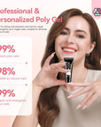 Crystal Clear Poly Gel for Strong Natural Nail Extensions