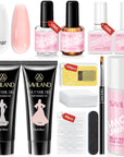 Crystal Clear Poly Gel for Strong Natural Nail Extensions