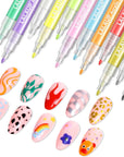 12 Colors 3D Nail Art Pens for Creative Nail Designs (Ships to US Only)