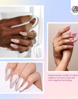 Glitter Silver Cat Eye Gel Nail Polish 15ml
