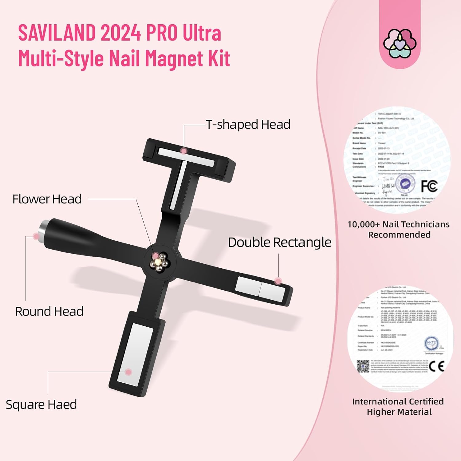 5-in-1 Cat Eye Nail Magnet for Creative Effects | SAVILAND
