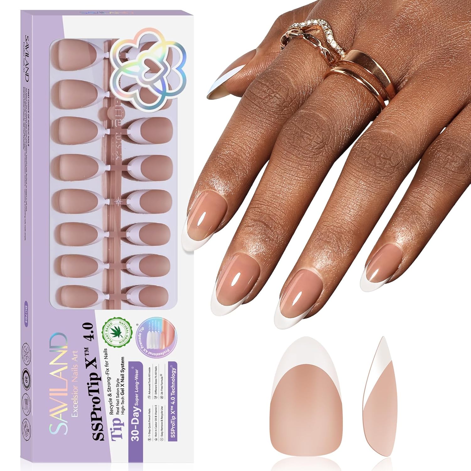 Short Almond French Press On Nails (Ships to US Only) – Saviland