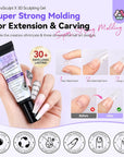 3D Nail Gel Kit with Chrome Powder (Ships to US Only)
