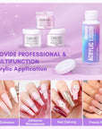 Acrylic Nail Kit with Drill, Powder & Liquid (Ships to US Only)