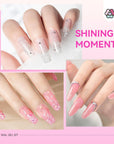 Poly Gel Nail Kit with Clear & Pink Extension Gels
