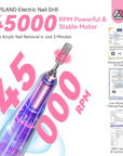 45000RPM Professional Nail Drill for Acrylic Nails