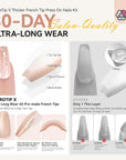 Elegant Wedding Press-On Nails for Brides