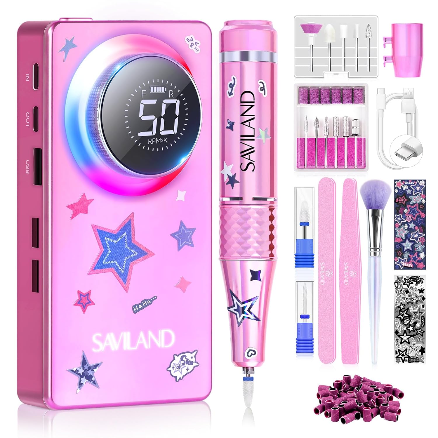 50000RPM Professional Nail Drill Kit | SAVILAND