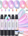 Aurora Cat Eye Gel Pens for Shimmering Glass Nails (Ships to US Only)