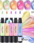 Glitter Cat Eye Gel Pens for Sparkling Magnetic Nails (Ships to US Only)