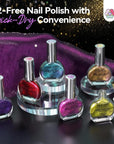 6 Chameleon Chrome Nail Polishes with Color-Shifting Effects (Ships to US Only)