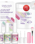 Saviland Clear Dip Powder Nail Kit