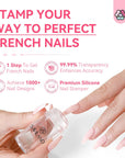 French Tip Nail Stamper Kit for Perfect Smile Lines