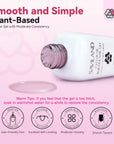 smooth and simple clear and pink nail gel builder