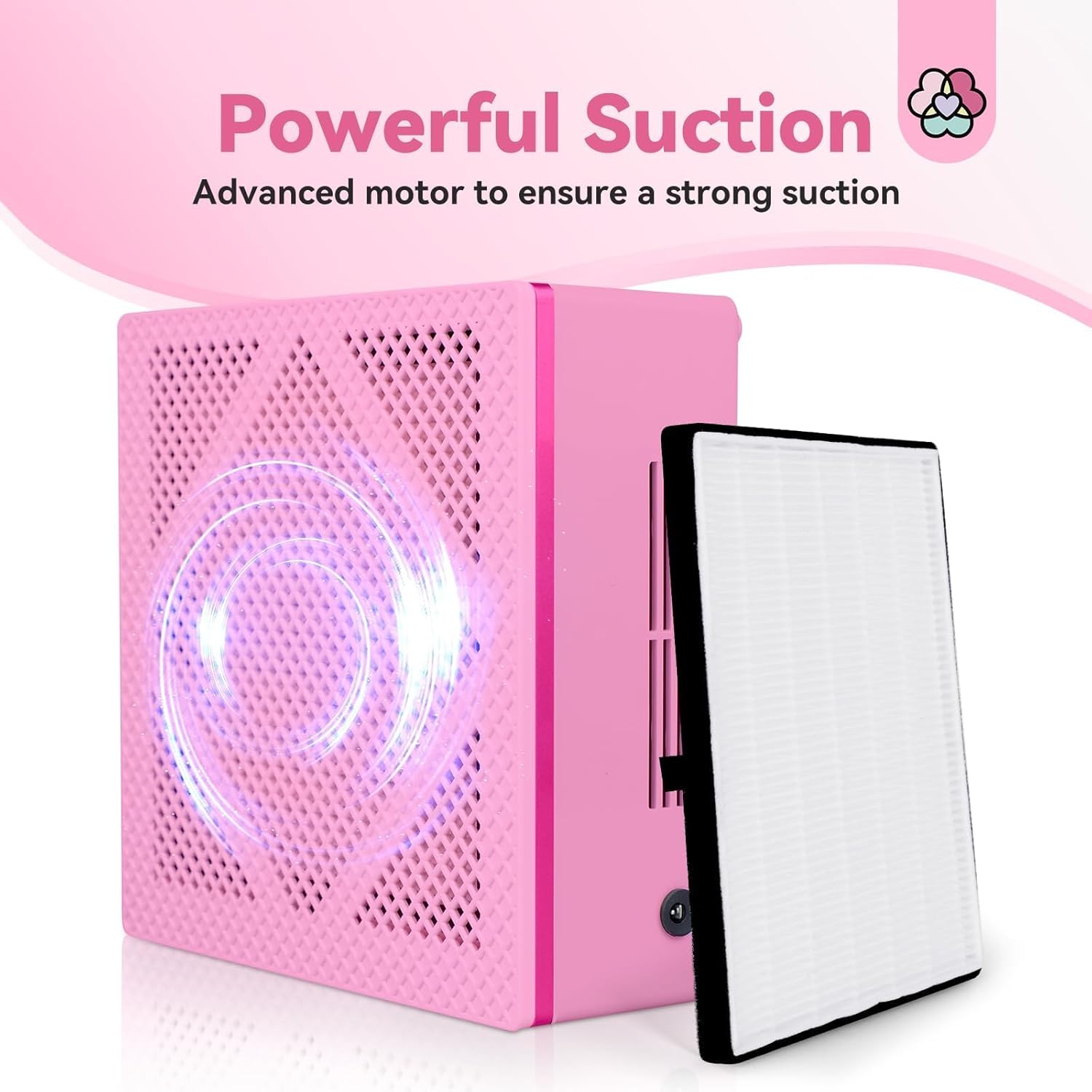 Nail Dust Collector 60W Powerful Vacuum System | SAVILAND