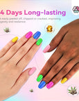 long lasting light color nail polish set