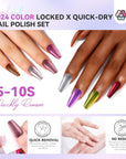 easy remove SAVILAND metallic chrome nail polish