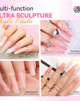 Saviland best pink acrylic powder effect