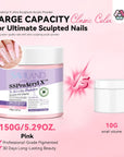 Saviland large capacity pink acrylic powder