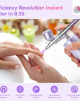 Advanced Cordless Nail Airbrush for Smooth Precision