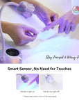 Purple Cordless UV Nail Lamp for Salon-Quality Curing (Ships to US Only)