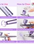 Advanced Cordless Nail Airbrush for Smooth Precision